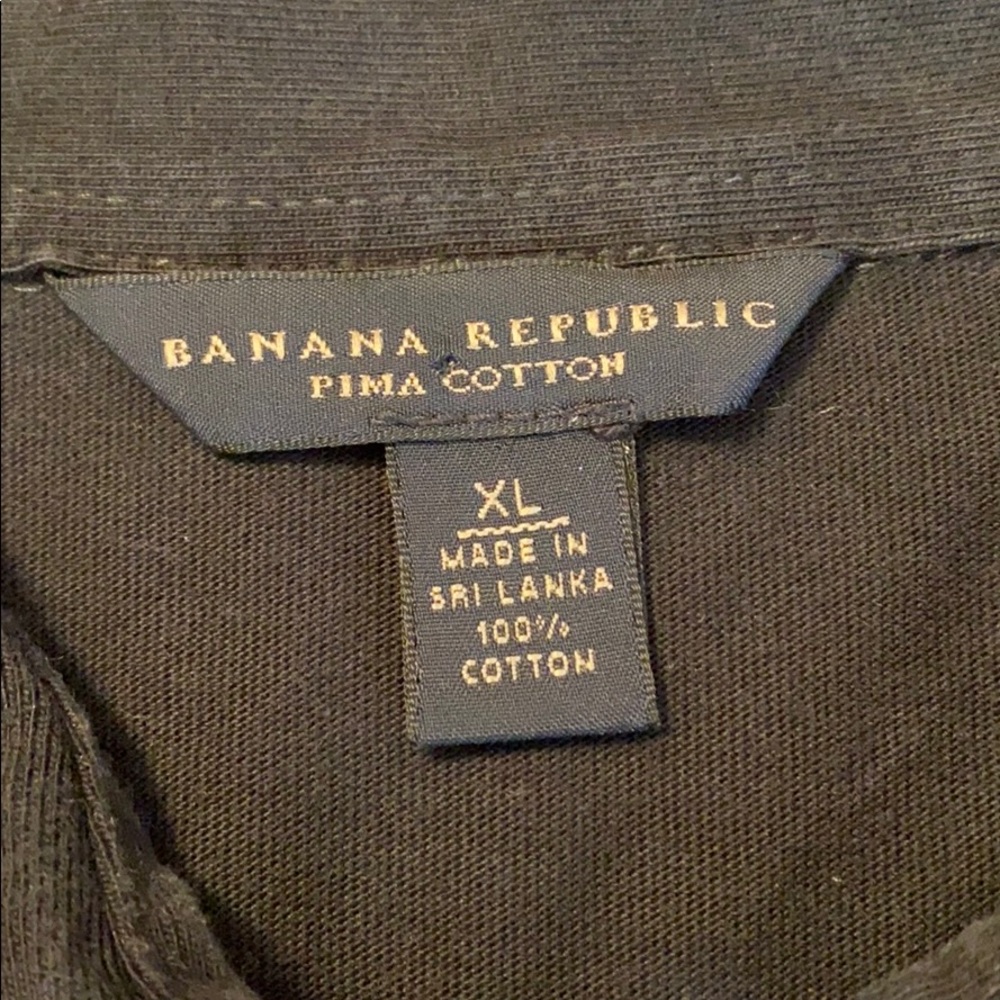 Banana Republic Men’s Black short sleeve, XL